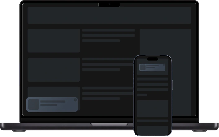 In-page ads format